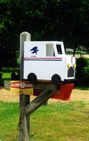 Mail truck mailbox